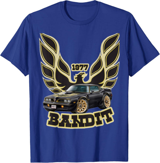 1977 77 trans am vintage black car MUSCLE CARS 70s CLASSIC T-Shirt - T-Shirt | Royal