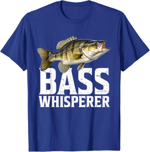 Bass Fishing Shirts Bass Whisperer Fishing T-Shirt - T-Shirt | Royal