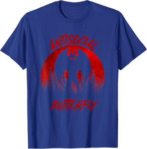 Mothman Tarot Card Antisocial Butterfly Cryptozoologist T-Shirt - T-Shirt | Royal