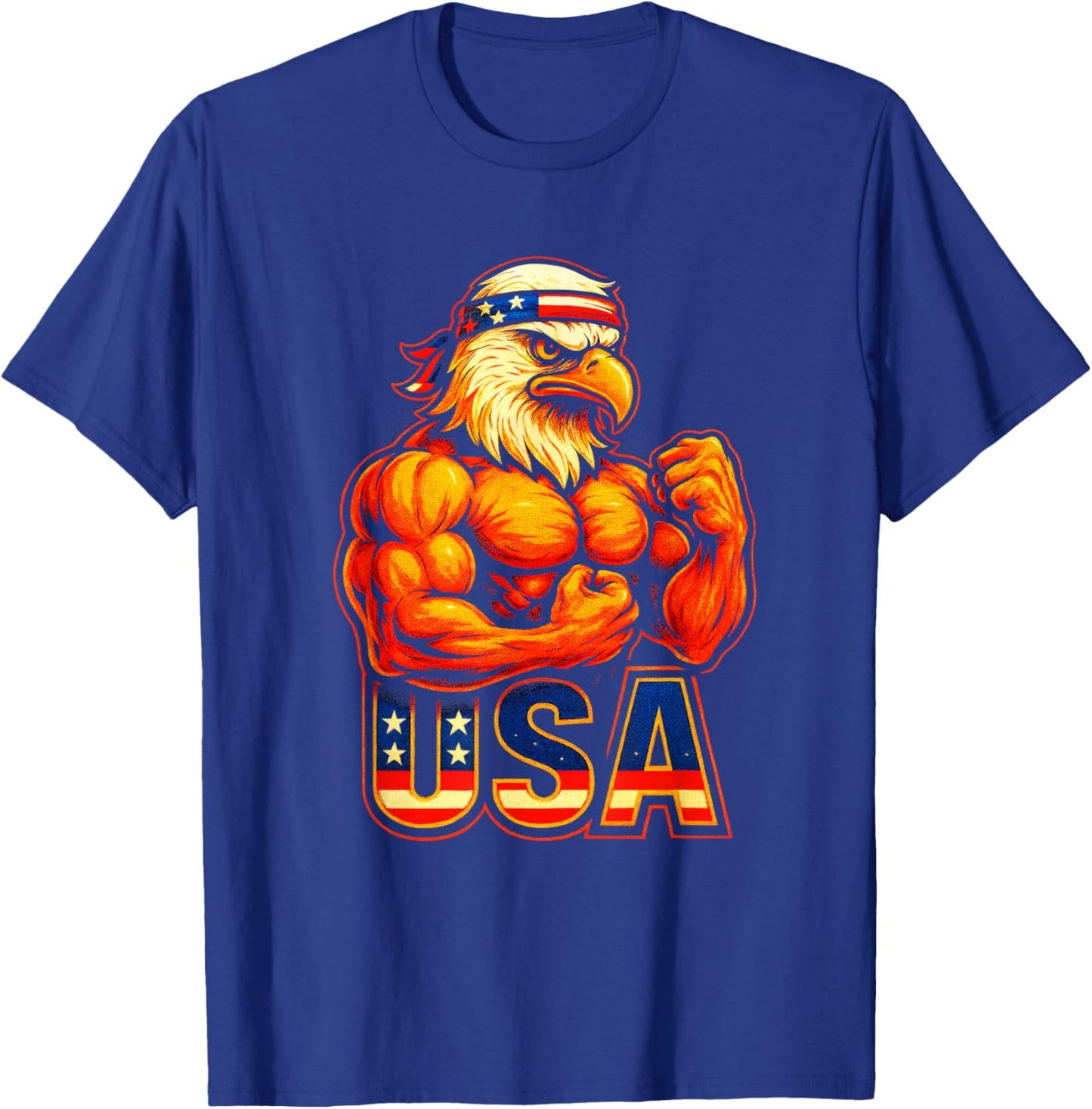 USA - American Bald Eagle Patriotic Pride T-Shirt - T-Shirt | Royal