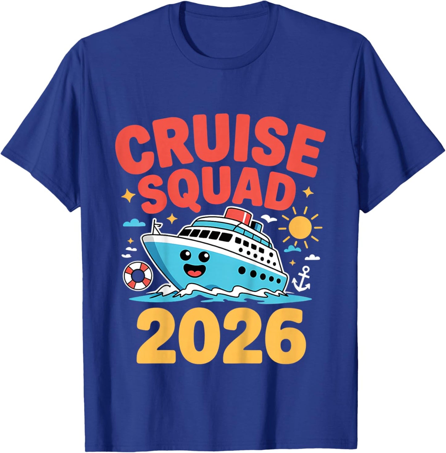 Kids Cruise Squad 2026 Kids Cruise Ship T-Shirt - T-Shirt | Royal