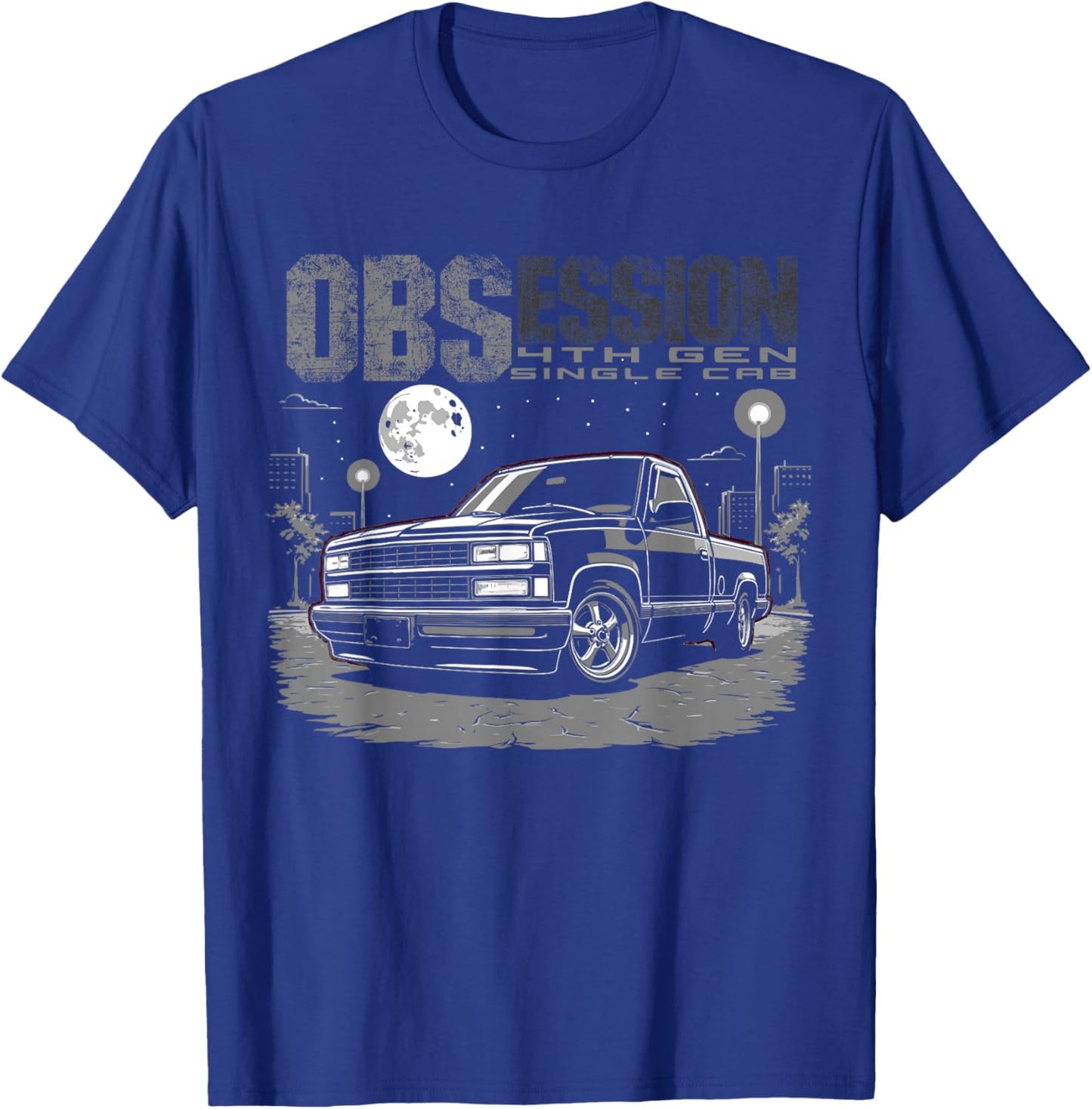 OBS Single Cab Truck Old Body Style Retro 4th Gen CK Truck T-Shirt - T-Shirt | Royal