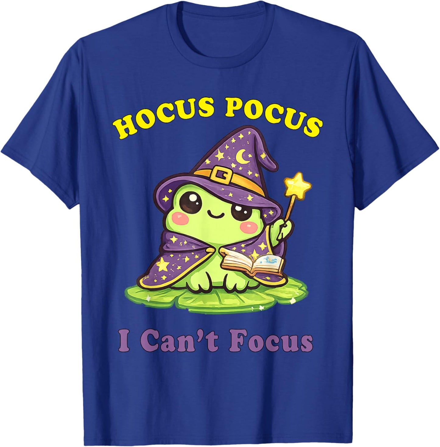 Humour TDAH Hyperactivité Trouble Hocus Pocus I Can't Focus T-Shirt - T-Shirt | Royal