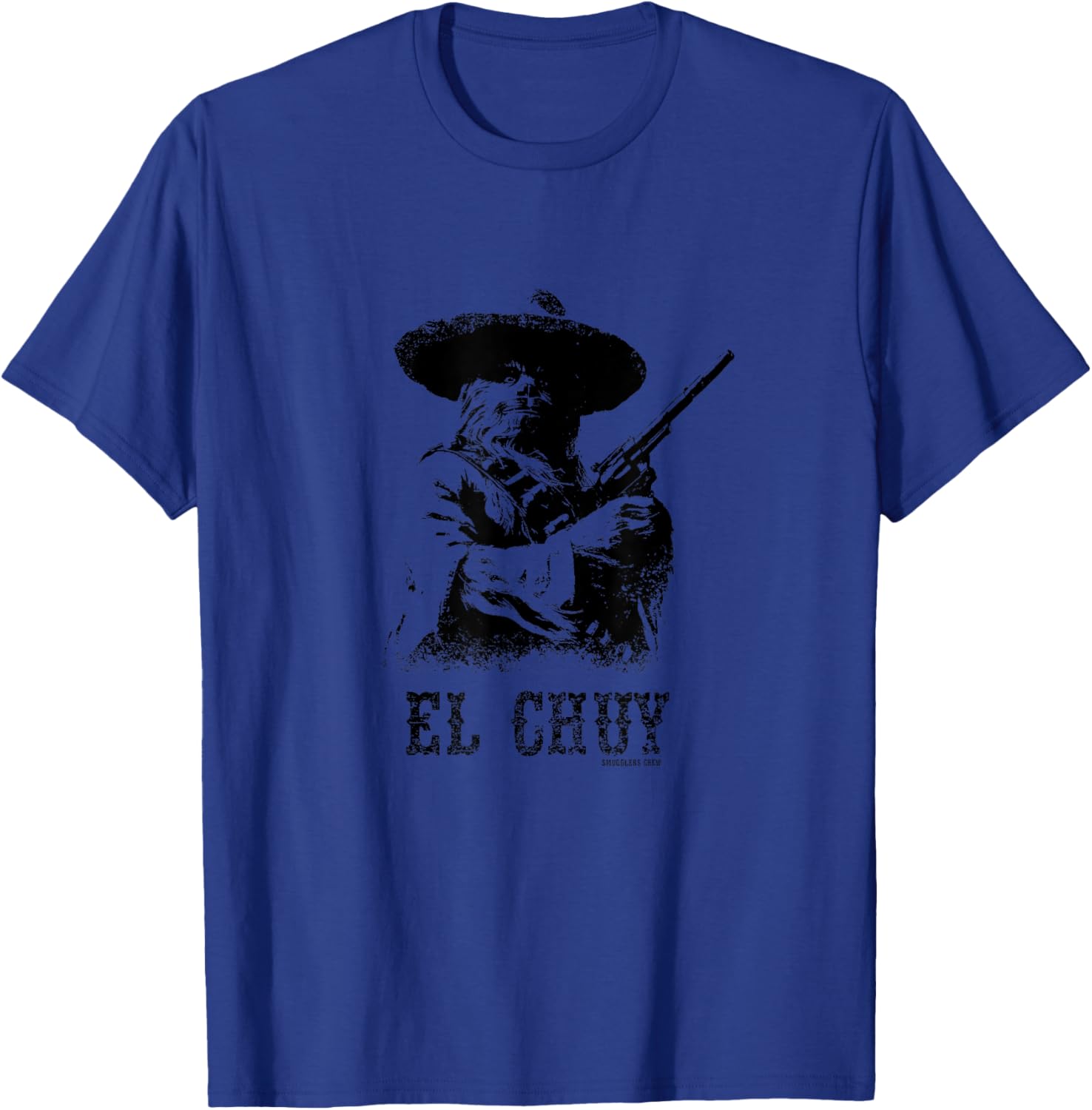 Smugglers Crew -Adult , Blue, Small, Short Sleeve, Classic Fit, Western, Space, Science Fiction Fans, Comic Book Enthusiasts, Mexican Culture Lovers T-Shirt - T-Shirt | Royal