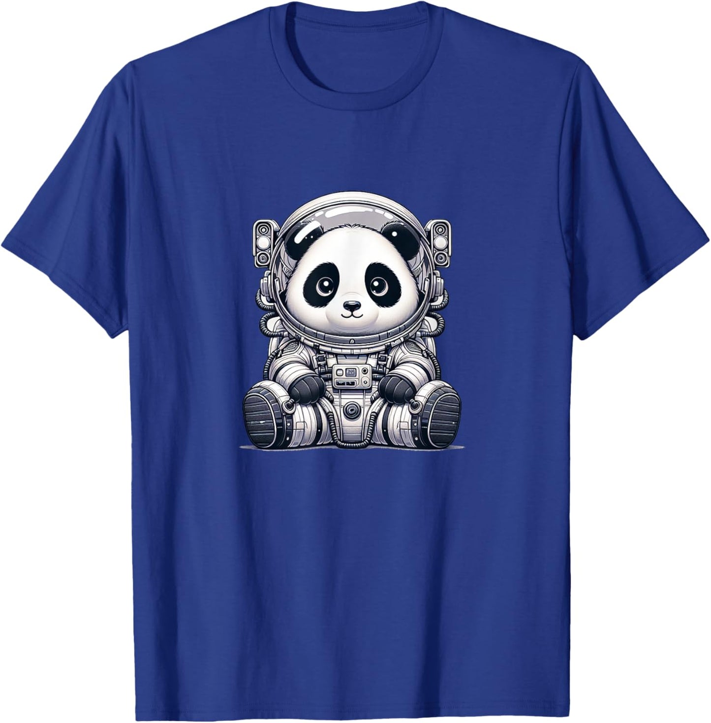 Cute Panda Astronaut T-Shirt - T-Shirt | Royal