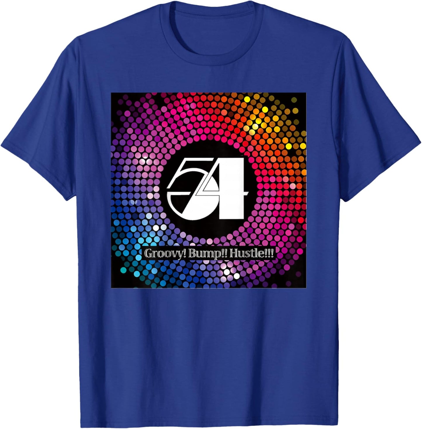 Disco Freaks Store Studio 54 Disco Groovy 015 Back Printed T-Shirt - T-Shirt | Royal