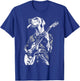 Funny Great Dane Dog Playing Electric Guitar Rock Dog Dad Men Women Kids T-Shirt - T-Shirt | Royal
