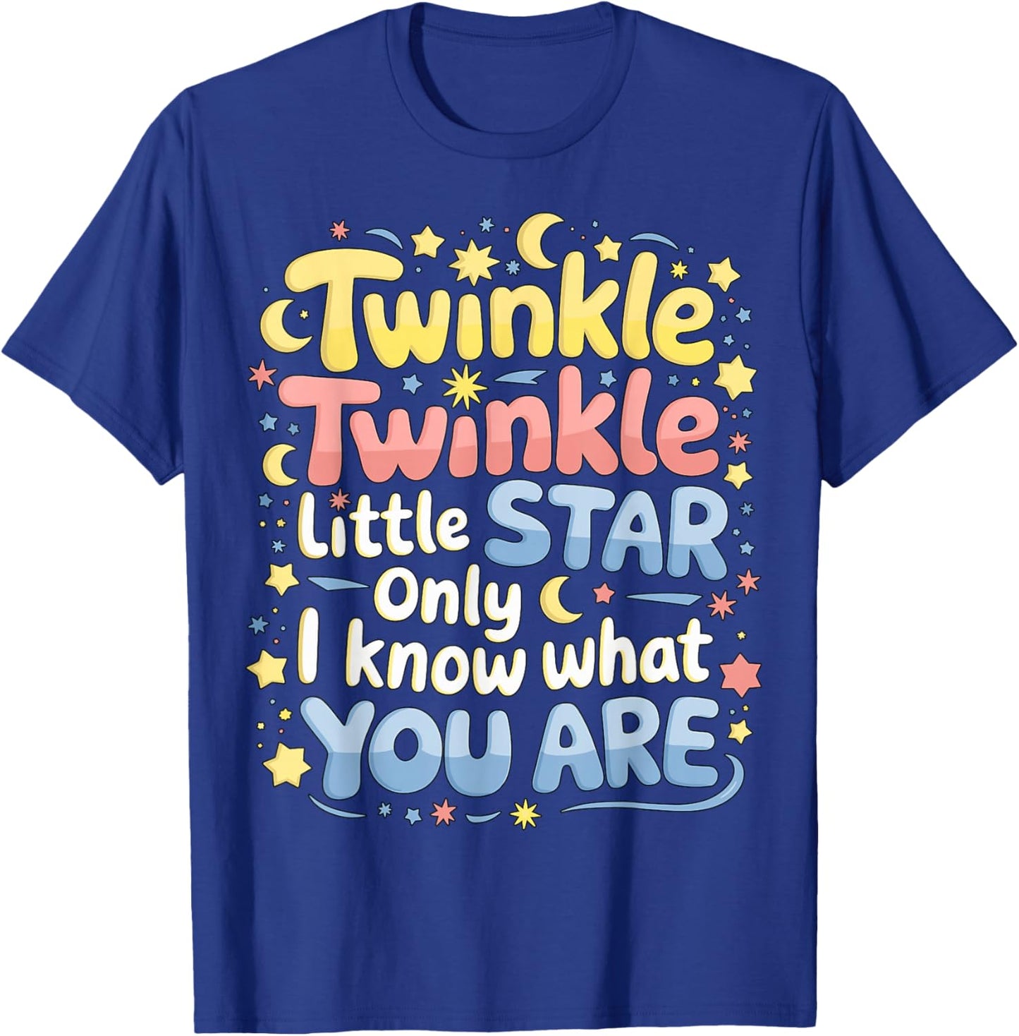 Twinkle Twinkle Little Star Baby Gender Reveal T-Shirt - T-Shirt | Royal