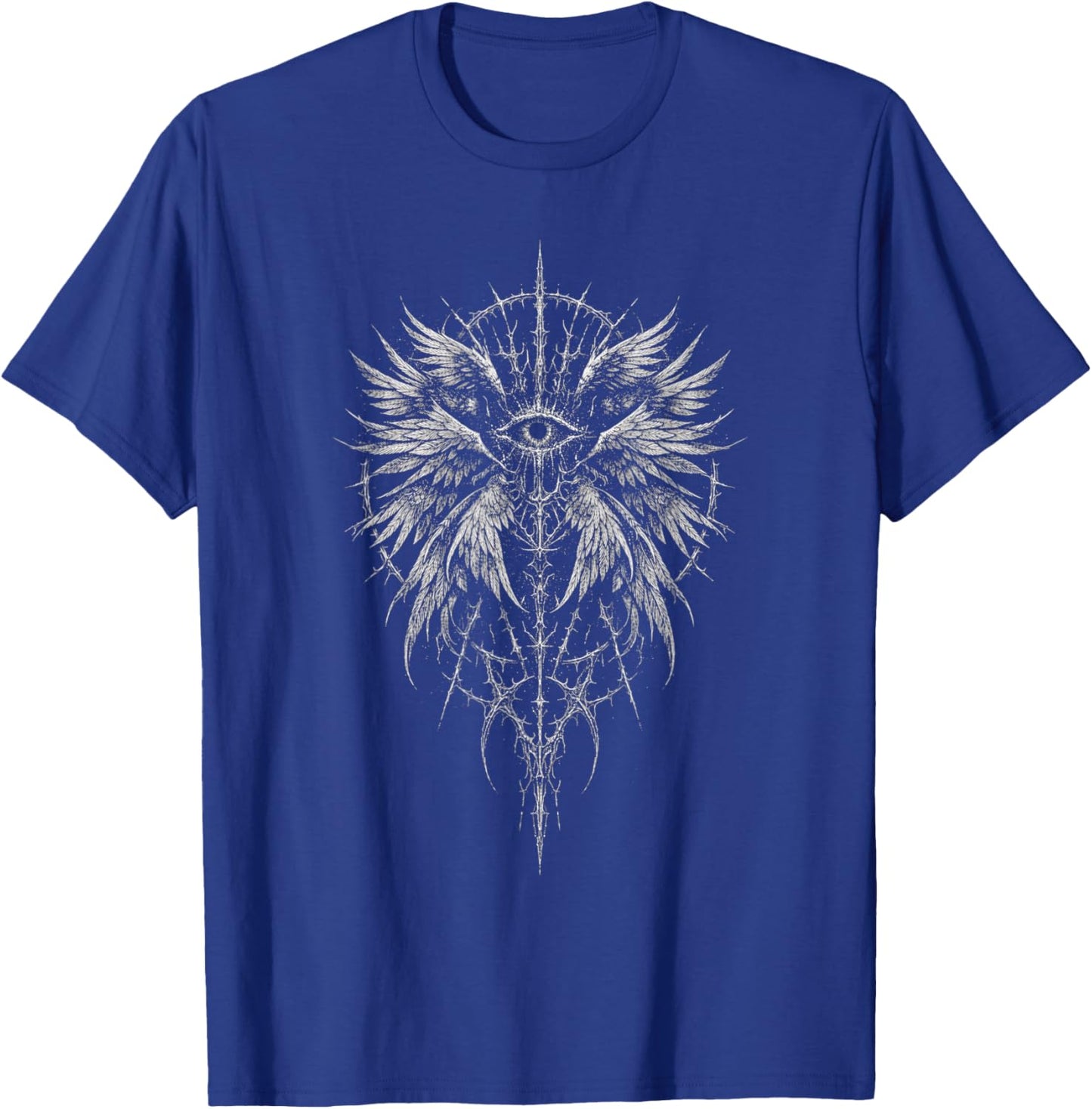 Seraphim Book of Enoch All Seeing Eye Goth Angel Occult Art T-Shirt - T-Shirt | Royal