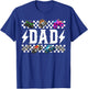 Dad Retro Monster Truck Family Crew Birthday Matching T-Shirt - T-Shirt | Royal
