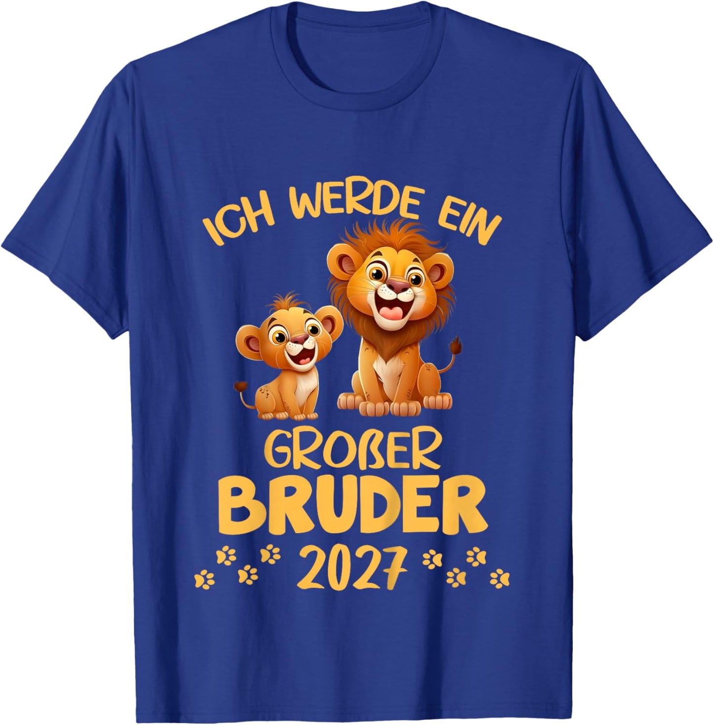 Kinder Ich werde EIN großer Bruder 2027 Löwen Geschwister Geburt T-Shirt - T-Shirt | Royal