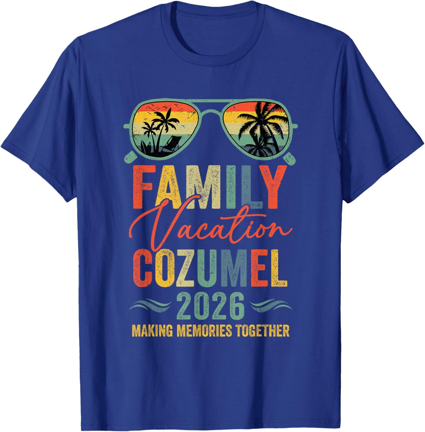 Cozumel Vacation 2026 Matching Family Group Summer T-Shirt - T-Shirt | Royal