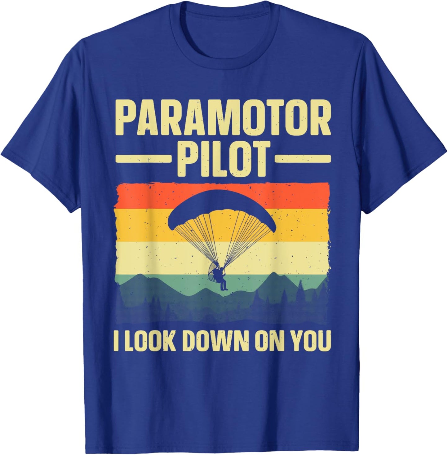 Funny Paramotor Art Women Paraglider Paramotor Lover T-Shirt - T-Shirt | Royal
