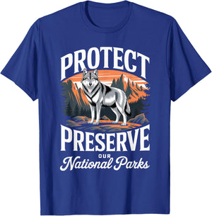 Protect Our National Parks T-Shirt - T-Shirt | Royal