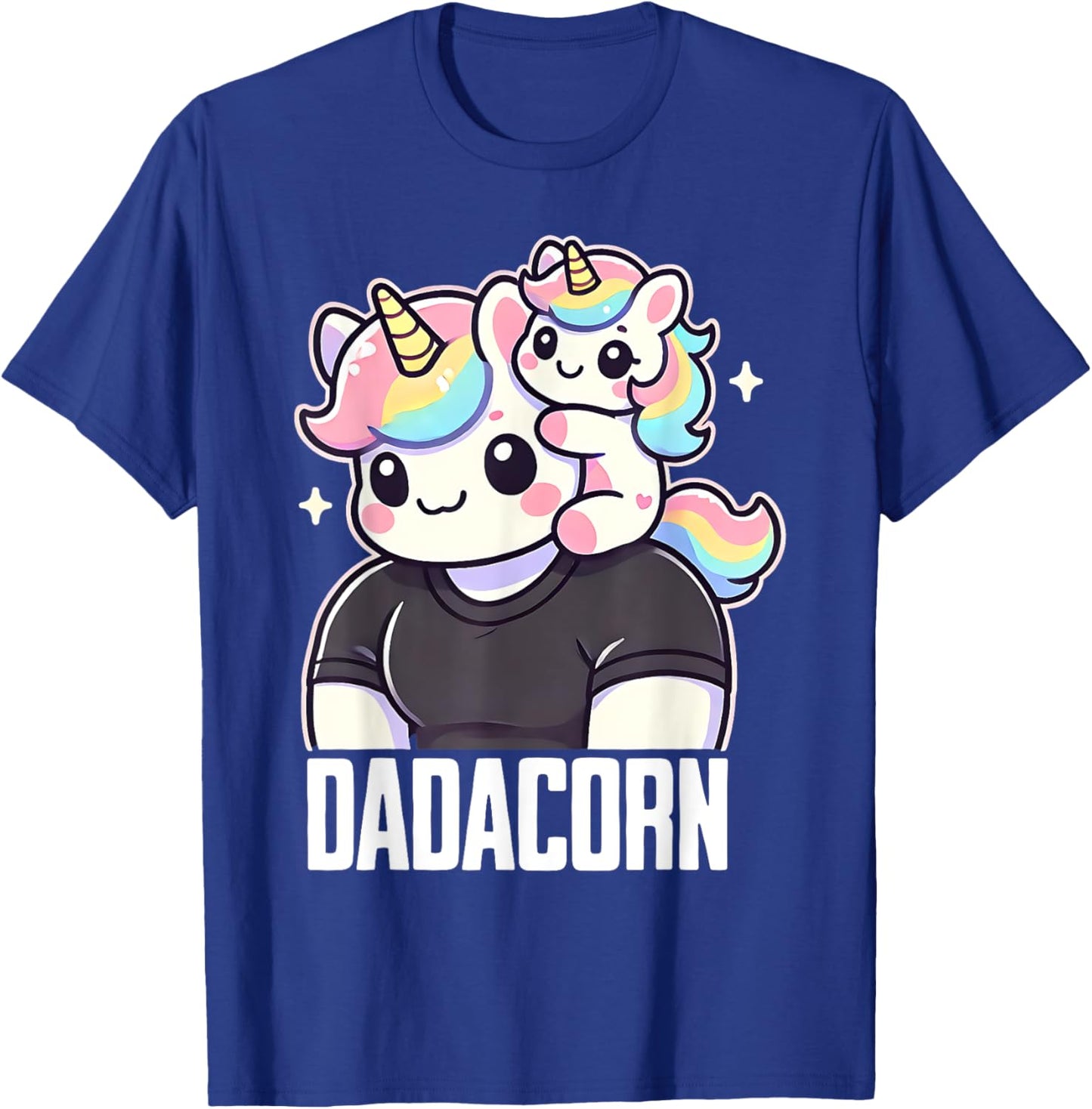 Dadacorn, Daddy Daughter Unicorn, Girldad T-Shirt - T-Shirt | Royal