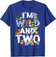 I'm Wild and Two Zoo Theme Birthday Safari Jungle Animals T-Shirt - T-Shirt | Royal