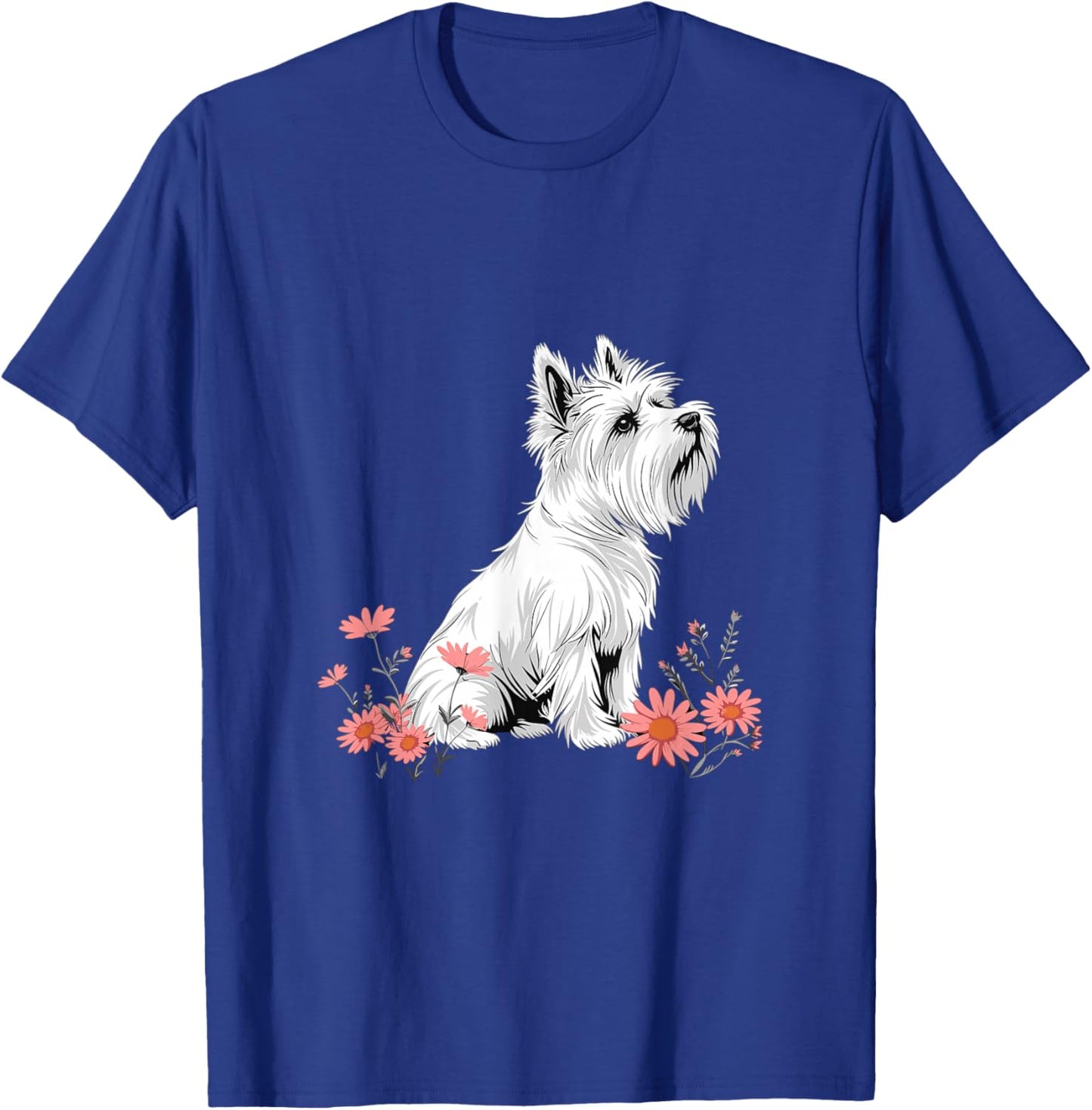 Westie West Highland White Terrier Dog Breed Graphic T-Shirt - T-Shirt | Royal