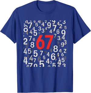 67 Funny Shirts 67 Memes for Kids Six Seven -Shirts T-Shirt - T-Shirt | Royal