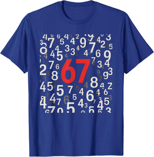 67 Funny Shirts 67 Memes for Kids Six Seven -Shirts T-Shirt - T-Shirt | Royal