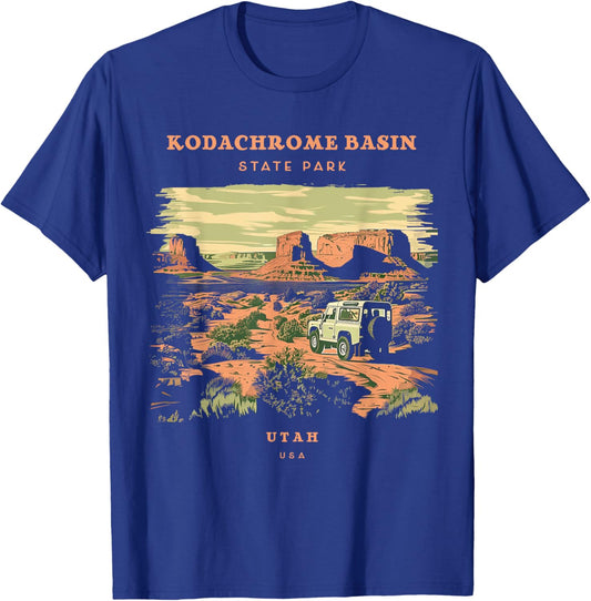Kodachrome Basin State Park Utah Retro Vintage T-Shirt - T-Shirt | Royal