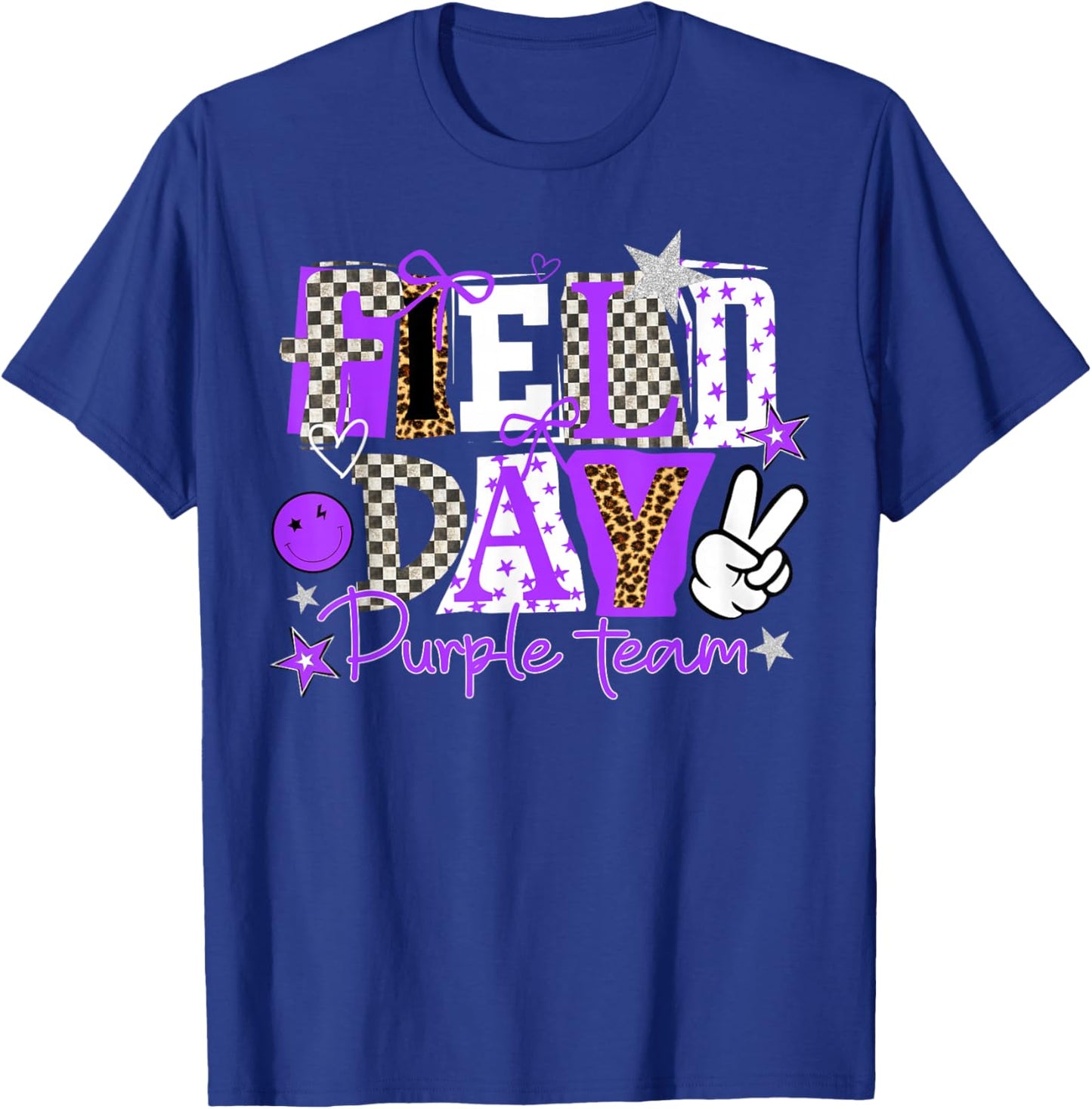 Field Day Purple Team Let The Games Begin Fun Day Field Trip T-Shirt - T-Shirt | Royal