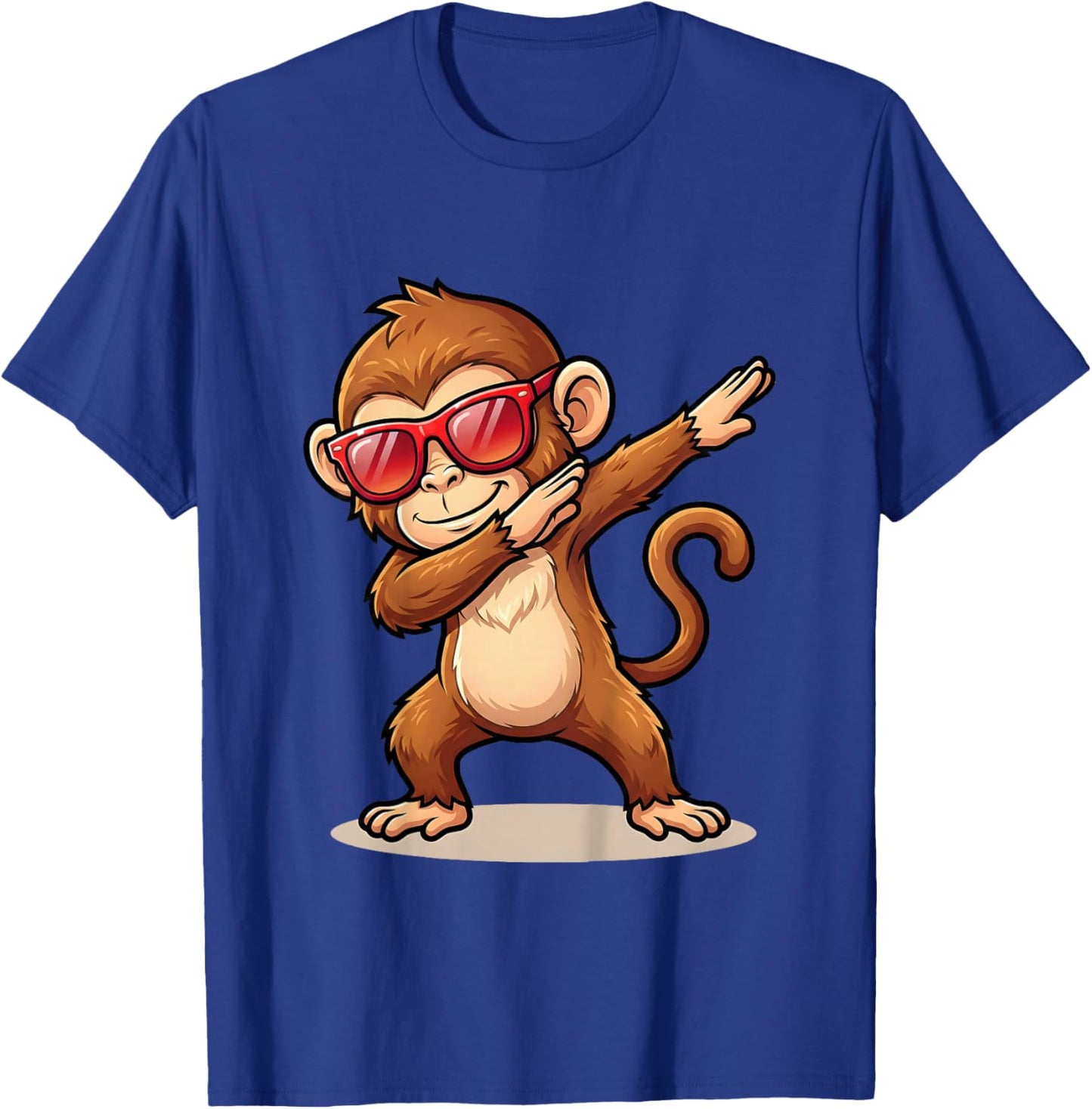 Dabbing Monkey with Sunglasses Monkey Animal Kids Toddler T-Shirt - T-Shirt | Royal