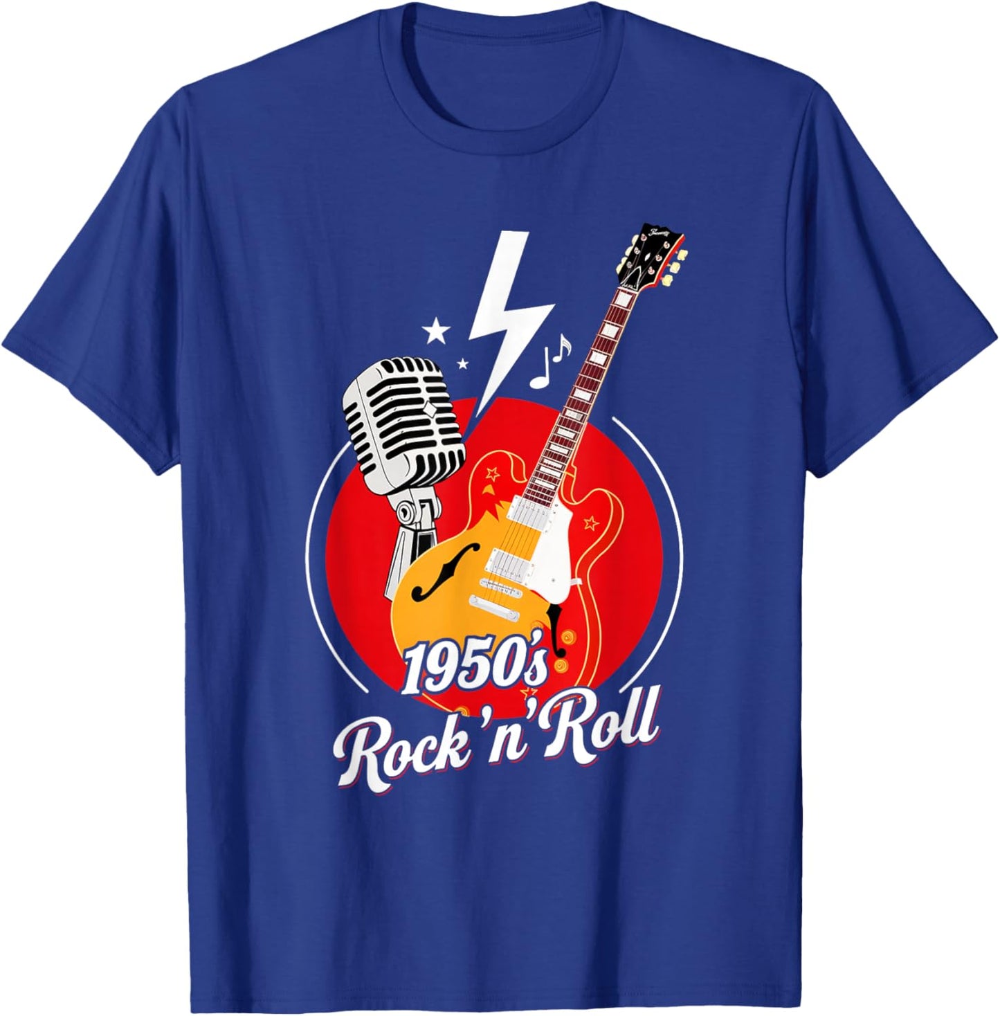 1950's Rock 'n' Roll 50's Music Fun T-Shirt - T-Shirt | Royal