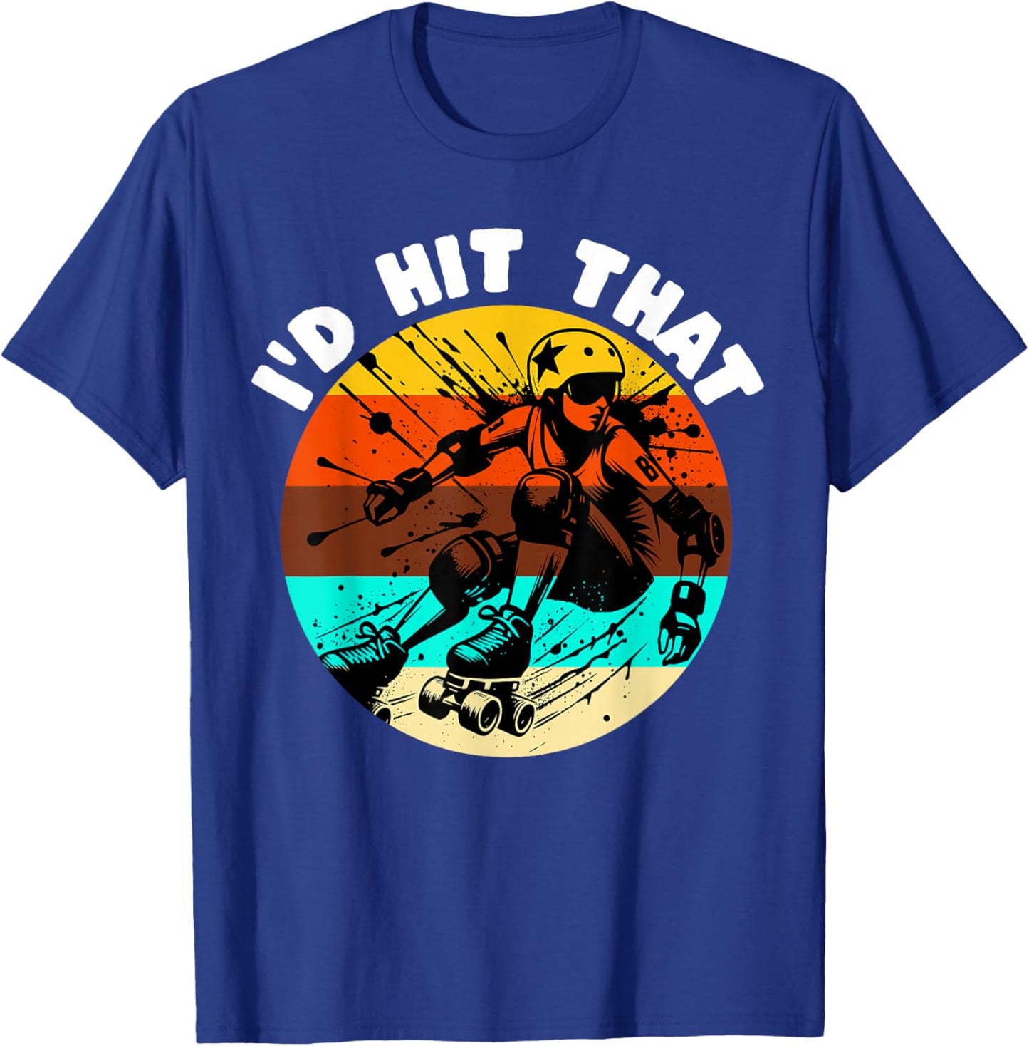 Roller Derby Player Roller Derby T-Shirt - T-Shirt | Royal