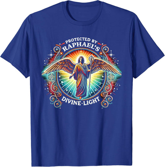 Archangel Raphael Catholic Christianity Guardian Angel T-Shirt - T-Shirt | Royal