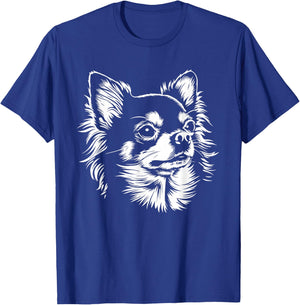 Long Haired Chihuahua Cute chihuahuadog T-Shirt - T-Shirt | Royal