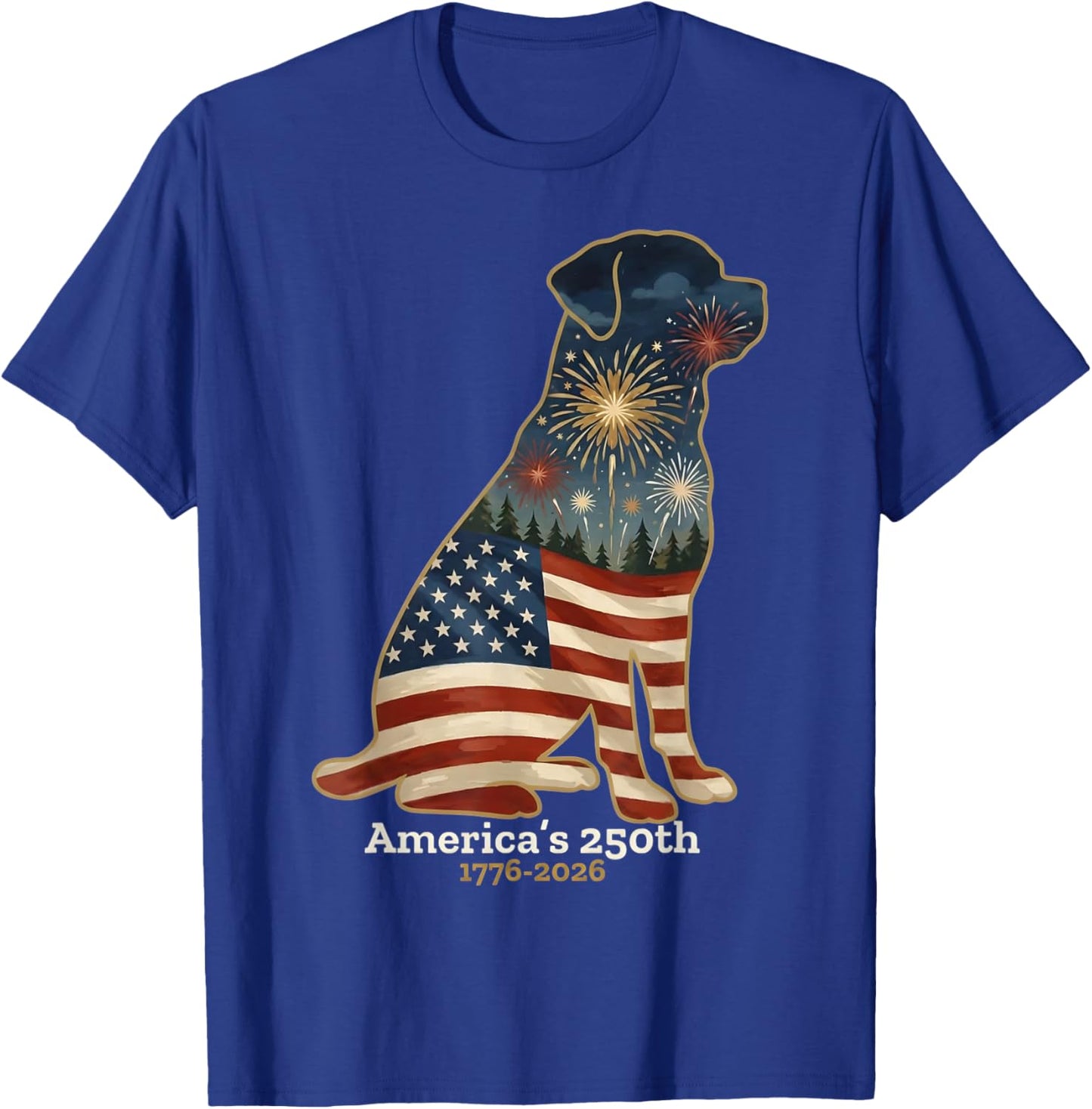 Rottweiler America's 250th Anniversary 4th of July T-Shirt - T-Shirt | Royal