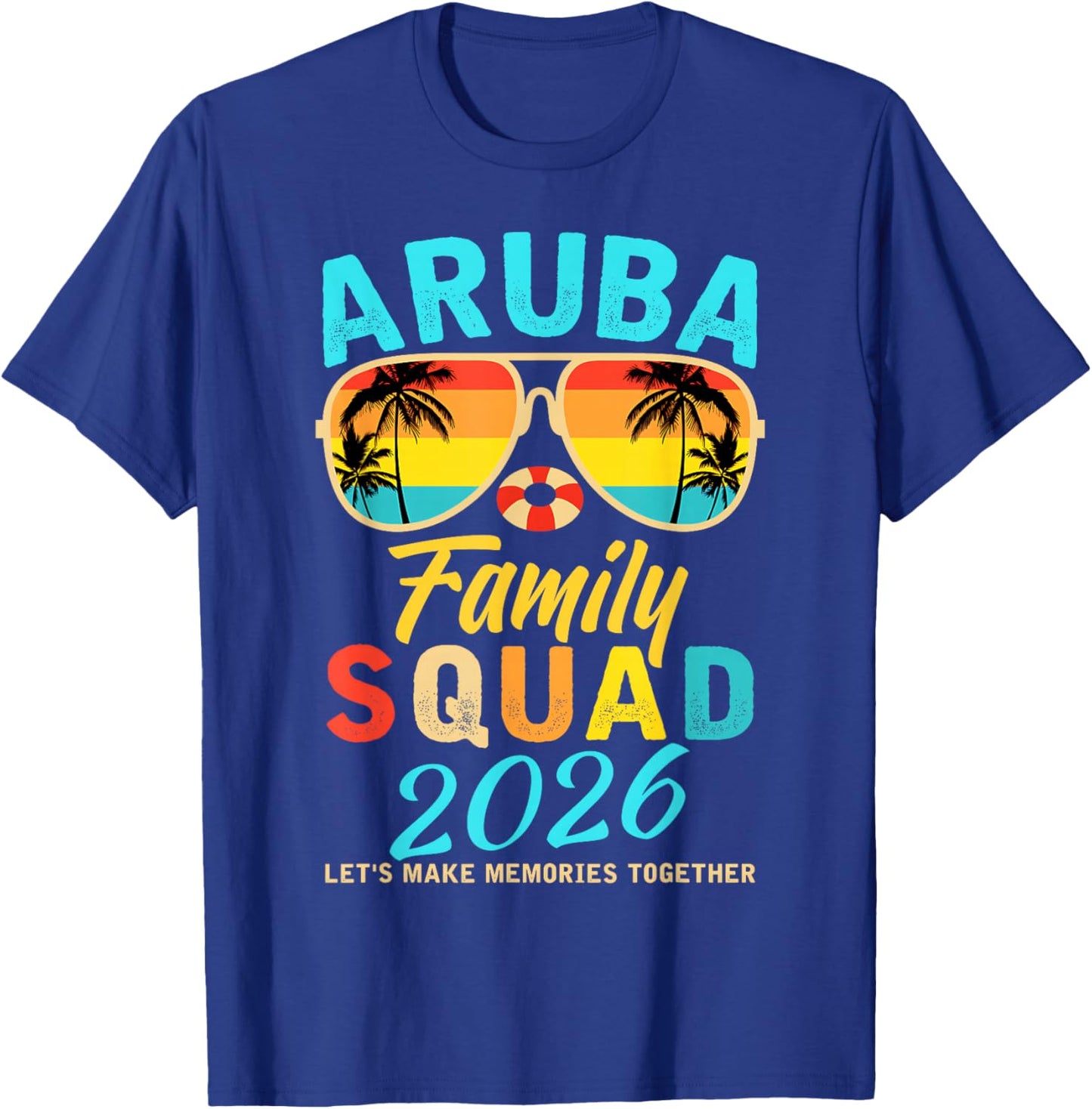 Aruba Family Squad 2026 Vacation Cruise Summer Group Trip T-Shirt - T-Shirt | Royal
