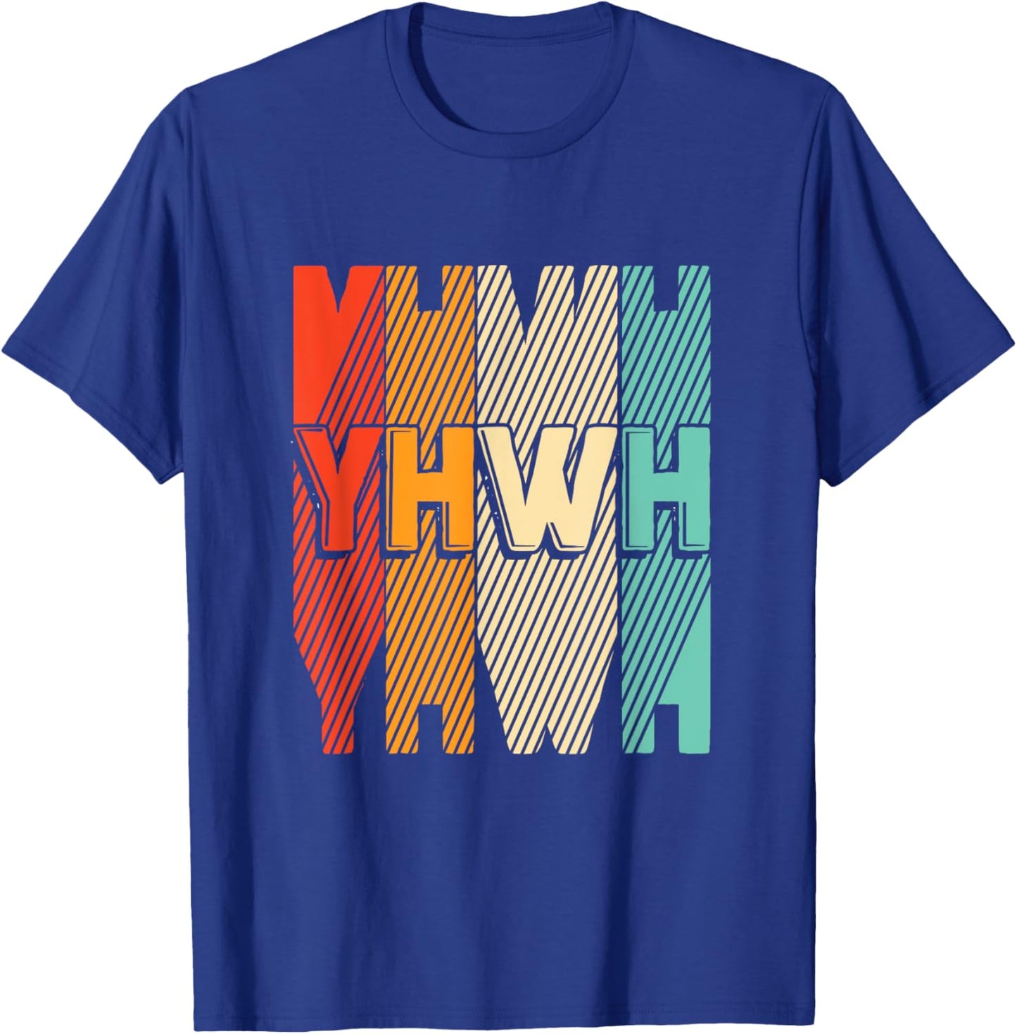 Retro Vintage Paleo Hebrew God Of Israel Yahweh Yhwh T-Shirt - T-Shirt | Royal