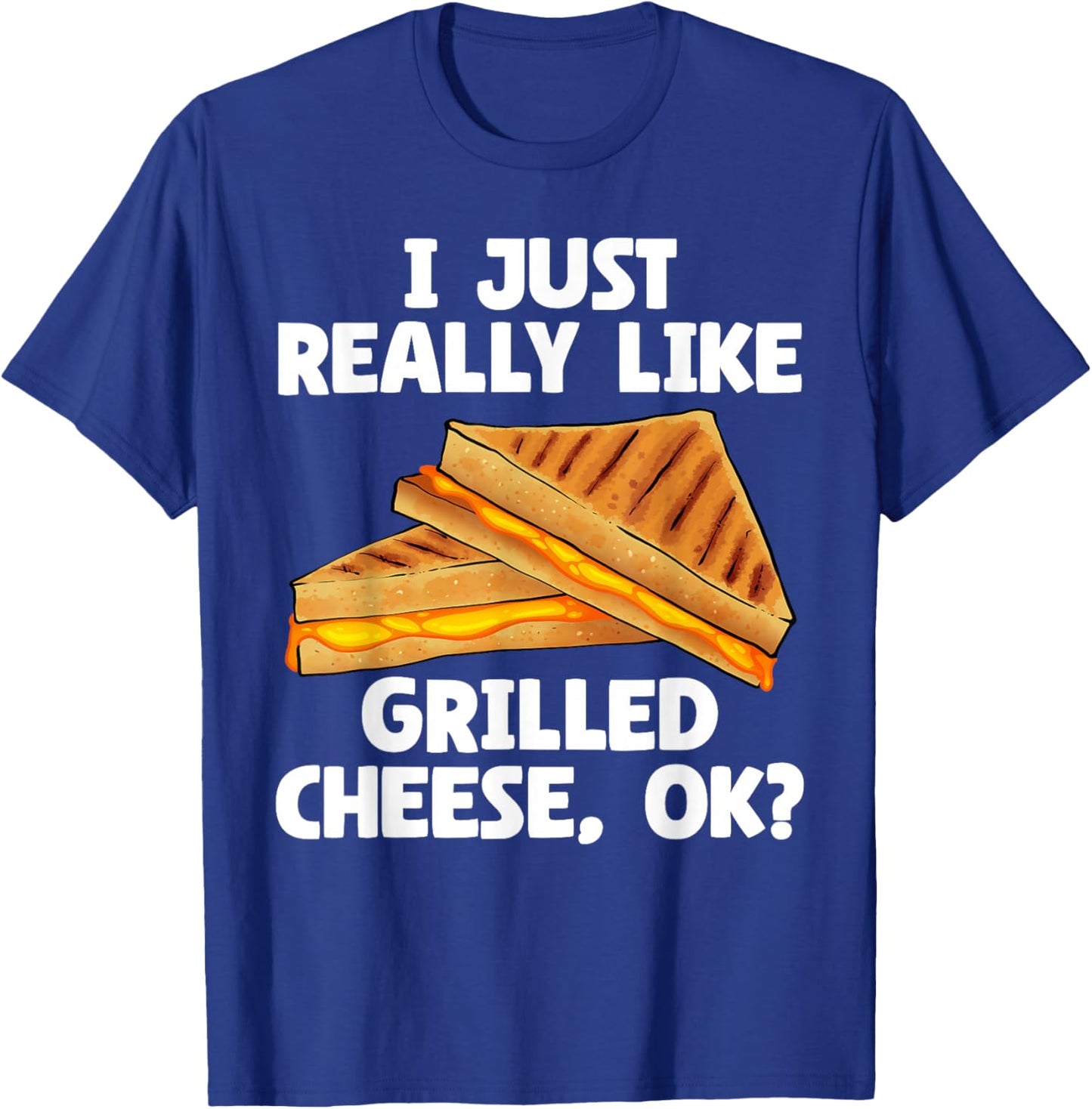 Funny Grilled Cheese Art Women I Love Grilled Cheese T-Shirt - T-Shirt | Royal