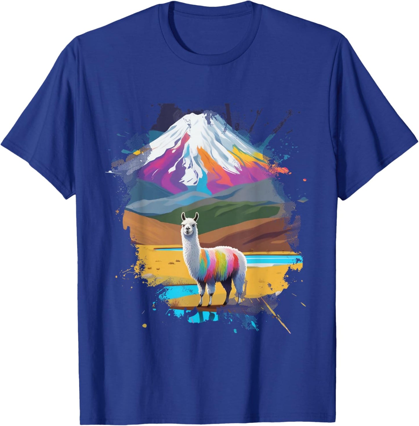 Cute Alpaca Cotopaxi National Park Outfit Llama Ecuador T-Shirt - T-Shirt | Royal