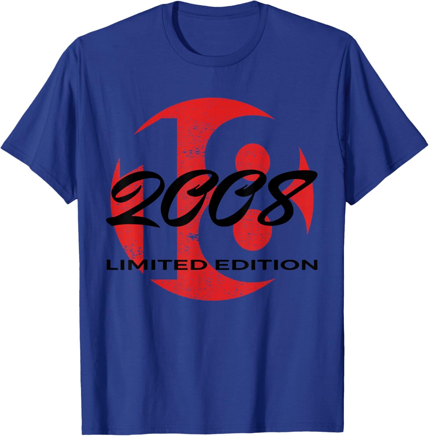 18th Birthday Girl Boy 18 Years 2008 Funny Gift T-Shirt - T-Shirt | Royal