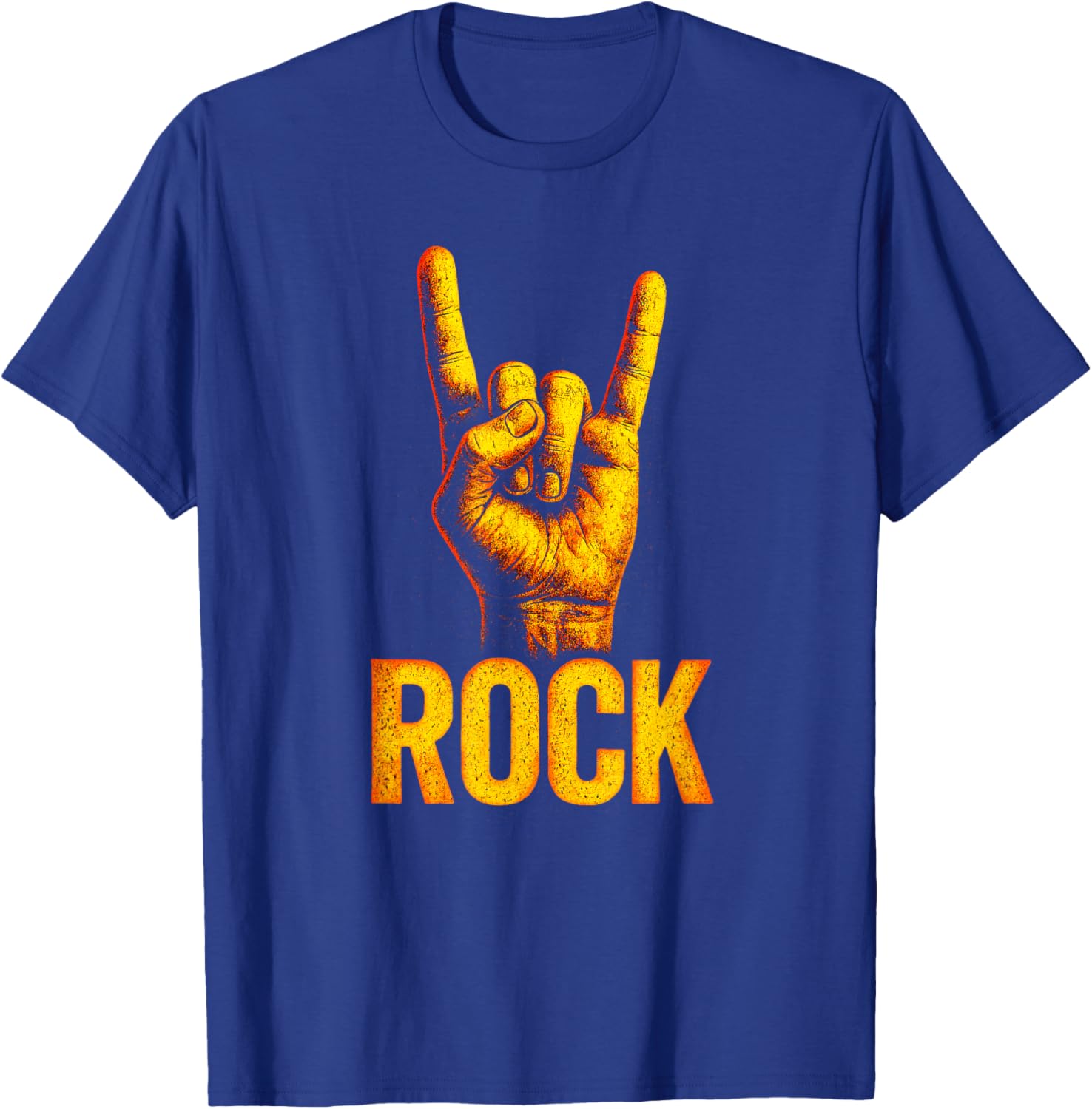 Rock - Hand Horns Punk Music Concert T-Shirt - T-Shirt | Royal