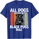 Black Pug Lovers "Black Pugs Rule" Funny Black Pug T-Shirt - T-Shirt | Royal