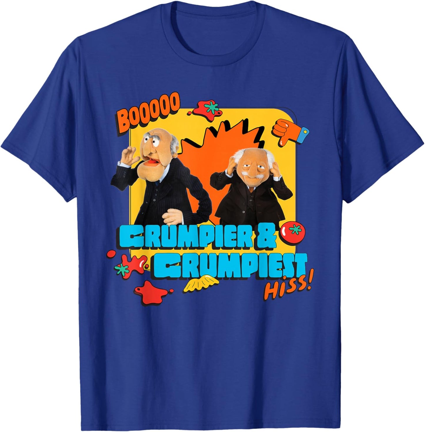 Disney The Muppets Statler and Waldorf Grumpier & Grumpiest T-Shirt - T-Shirt | Royal