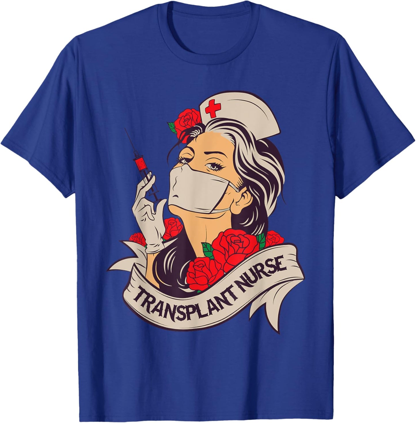 Transplant Nurse RN Funny Graphic for Nurse Practitioner T-Shirt - T-Shirt | Royal
