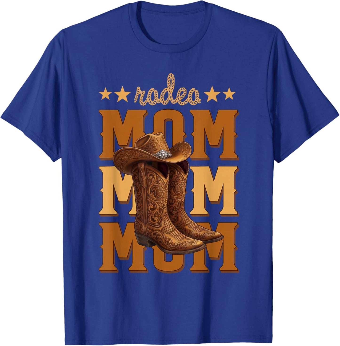 Rodeo Mom Western Country Family Birthday Boy Girl T-Shirt - T-Shirt | Royal