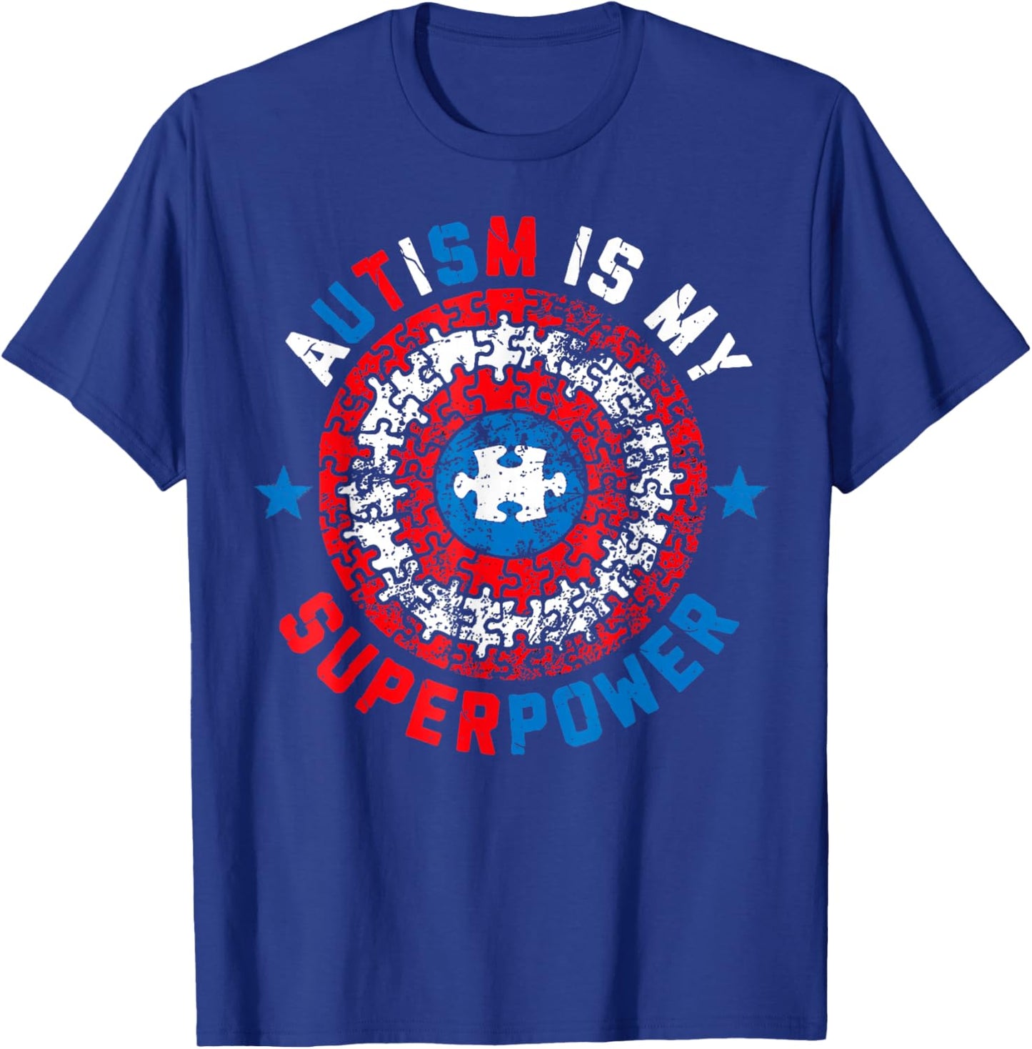 Autism is My Superpower Autism Awareness Autistic for Boys T-Shirt - T-Shirt | Royal