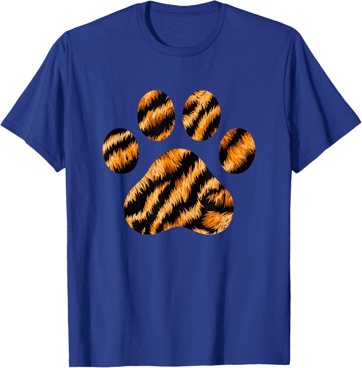 Animal Print Paw Tiger T-Shirt - T-Shirt | Royal