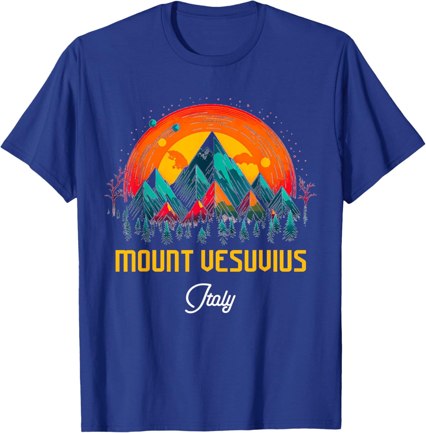 Vesuvius Italy T-Shirt - T-Shirt | Royal