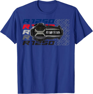 R 1250 GS Adventure Headlight Bike Motorcycle T-Shirt - T-Shirt | Royal