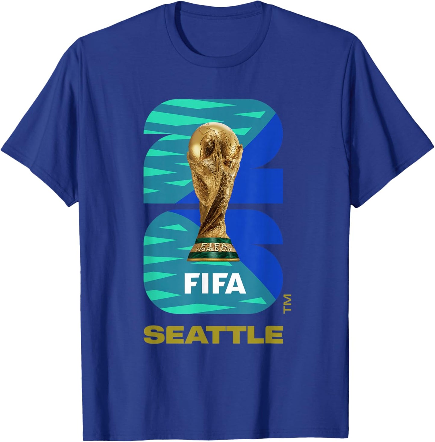FIFA World CUP26 Seattle Trophy Color T-Shirt - T-Shirt | Royal
