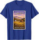 Vintage Great Smokey Mountains Cades Cove GSMNP Travel Art T-Shirt - T-Shirt | Royal
