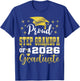 Super Proud Step Grandpa of 2026 Graduate Graduation Family T-Shirt - T-Shirt | Royal