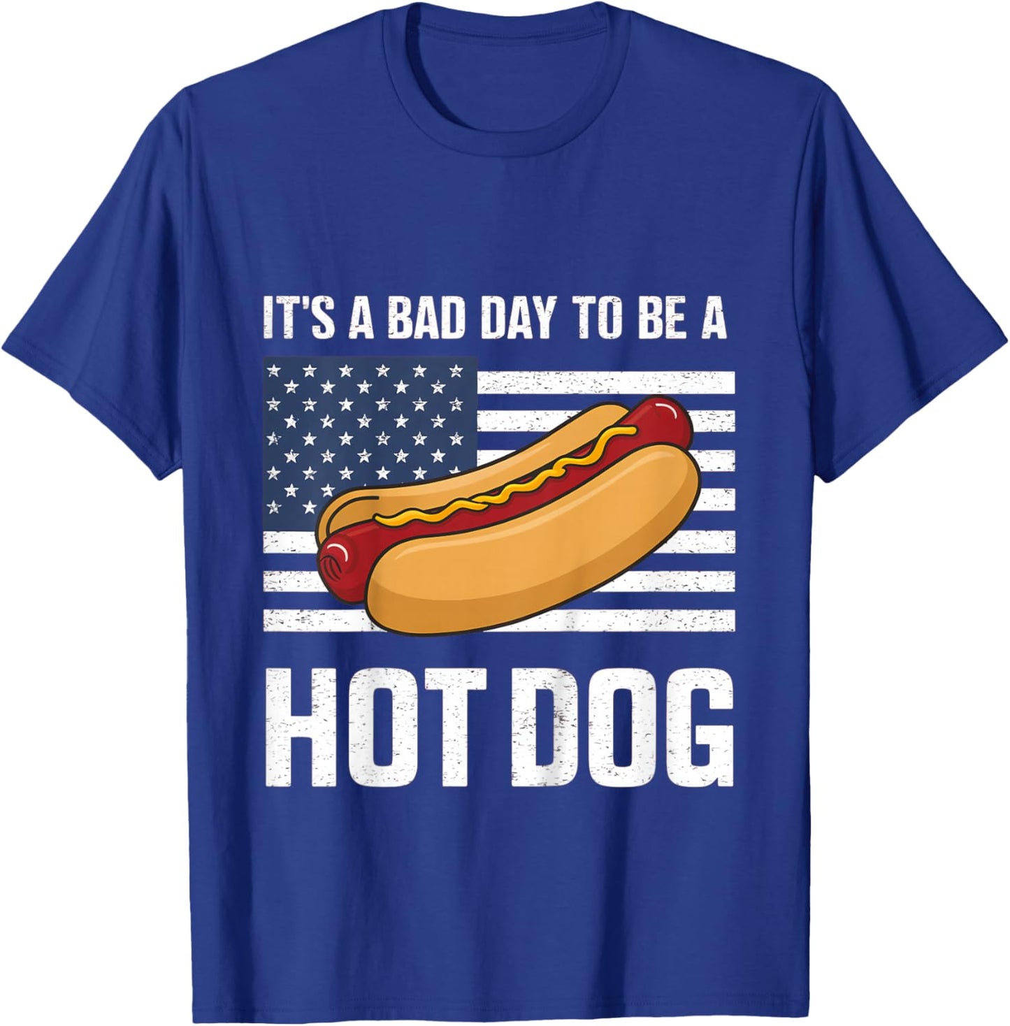 Kids Bad Day to Be A Hot Dog Shirt Toddler T-Shirt - T-Shirt | Royal