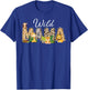 Wild Mama Zoo Born Two Be Wild B-Day Safari Jungle Animal T-Shirt - T-Shirt | Royal
